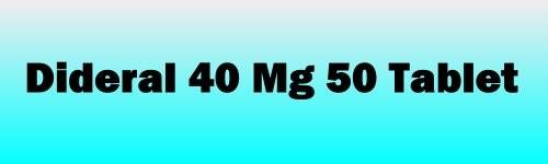 Dideral 40 Mg 50 Tablet